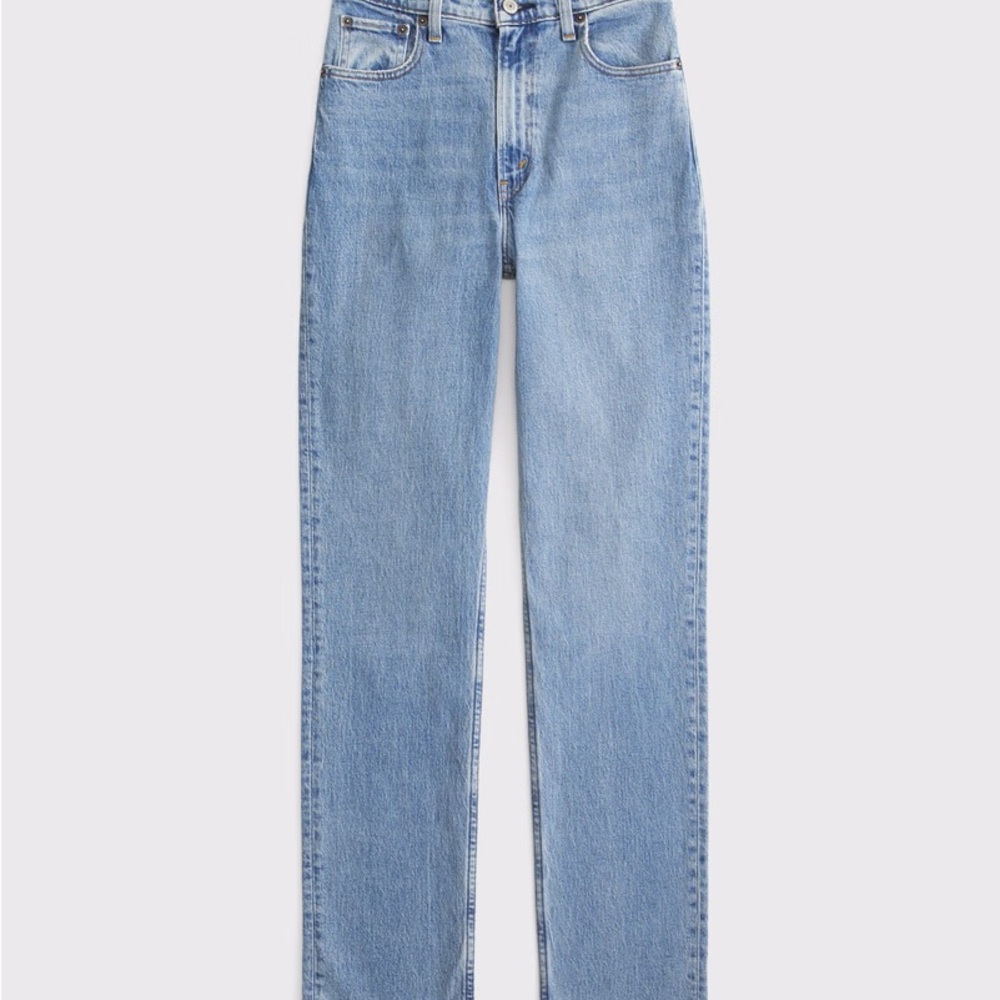 Abercrombie 90s Straight Ultra High Rise Curve Love Jeans